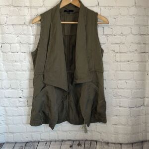 Fate Olive Green Women’s Drape Vest size small